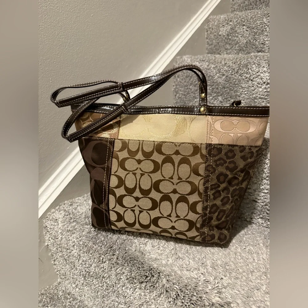 Coach Legacy Signature Patchwork Tote.